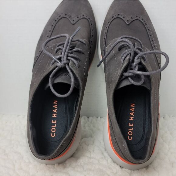 Cole Haan Grand Troy Wingtip Oxford Mens Shoes Size 10 Pavement Grey C33765 main image 5